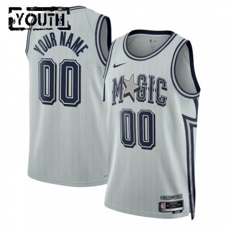 Dres Orlando Magic Prilagođeni Nike 2024-25 City Edition Sivo Swingman - Dječji